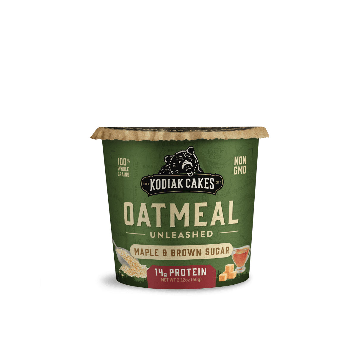 Kodiak Cakes Oatmeal Unleashed, Maple & Brown Sugar Instant Oatmeal, 2.