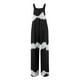 thumbnail image 4 of Gibobby pantalones siameses de pierna ancha Monos de mujer Verano Casual Suelto Sin mangas Patchwork Doble bolsillos Mono Estampado floral Boho Pierna ancha Babero en general(Negro， M), 4 of 5