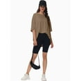 thumbnail image 5 of 3-pack Deep Gray&Green&Khaki Women's Plus Size T Shirts Oversized Tees Summer Half Sleeve Crew Neck Tunic Tops, 5 of 6