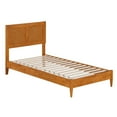 thumbnail image 4 of AFI Berkshire Solid Wood Low Profile Platform Bed, Twin-XL, Light Toffee, 4 of 4