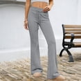 thumbnail image 6 of ManxiVoo Ballet-Inspired Flare Leggings for Women High Waisted Soft Stretch Wide Leg Yoga Pants and Lounge Bottoms S Size Light Ashy, 6 of 6