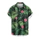 thumbnail image 4 of Mens Casual de Manga Corta Botón Abajo Camisas Gira Cuello Impresión, Camisa de Verano de Poliéster de Moda, 4 of 6