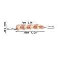 thumbnail image 4 of 1 Pc Long Stretch Back Sponge Back Sponge for Shower 12.20"x2.76"x1.97" Beige Pink, 4 of 6