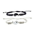 thumbnail image 1 of Mejor Amigo Pulseras 2 Matching Yin y Yangs Ajustable Cuerda Pulseras para la Amistad Relación Novio Novia Regalo del Día de San Valentín, 1 of 8