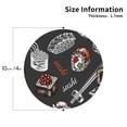 thumbnail image 3 of Balery 6 Pcs Japanese Sushi Hashileather Coasters Set, Drink Table Cup Coasters For Living Room Kitchen Coffee Decor, 3 of 9