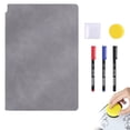 thumbnail image 2 of 1 Pcs Carnet pour Tableau Blanc Réutilisable, Petit Tableau Effaçable à Sec Portable, Comprend 1 Chiffon, 3 Marqueurs et une Effaceur pour Tableau Noir, Mini Carnets Portatifs pour Tableau Blanc, Carnet de Dessin Réutilisable, (K, 6.6x9.5 Po), 2 of 8