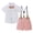 Pink, variant on Toddler Baby Boy Clothes 1-5T Boy Gentleman Suit Short Sleeves Shirt +Suspender Pants +Bowtie Toddler Dress Boy Outfit