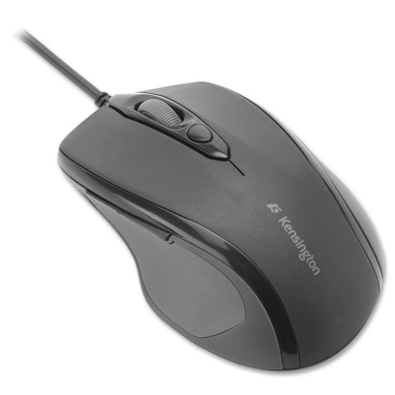 Kensington Pro Fit Wired Mid-Size Mouse USB K72355US Black 1 x Wheel USB or PS/2 Wired Optical Mouse