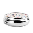 thumbnail image 3 of ZICANCN Round Pill Box Organizer with 3 Compartment, Abstract Colorful Terrazzo Portable Travel Pill Cases for Pocket or Purse, 3 of 6