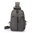 thumbnail image 1 of Bolsa De Pecho Bolsa de pecho para hombre, correas de hombro ajustables, bandolera de nailon, Bolsa de pecho, deportes de viaje Tmvgtek Para Estrenar, 1 of 9