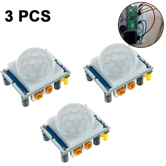 3 piezas HC-SR501 Sensor de movimiento PIR Sensor infrarrojo IR Módulo detector de cuerpo humano