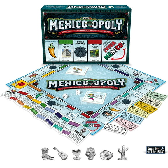 Late for the Sky Mexico-Opoly Spanish Board Game