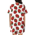 thumbnail image 3 of Xecao Hand Drawn Strawberry print Swimsuit for women, Summer-ready, sporty style.Quick-dry fabric. Many sizes & colors., 3 of 9