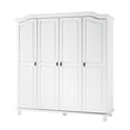 thumbnail image 3 of 100% Solid Wood Kyle 4-Door Wardrobe Armoire with Solid Wood Doors, 3 of 7
