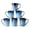 Ombré Blue (14oz), variant on ALOFMO Ceramic Coffee Mugs Set of 6, 14oz Coffee Mug with Handle,Microwave & Dishwasher Safe,Lead-Free Cups for Home,Office,Gift ,Gradient Blue