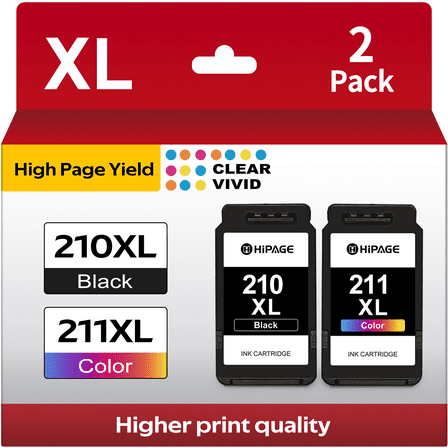 210XL 211XL Combo Pack for Canon Ink 210 and 211 for Canon Ink 210XL and 211XL ( Black, Color)