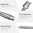 thumbnail image 2 of Wrench Extension with Magnet 13.5 Inch Extended Wrench with 1/2 Inch Square Hole for Universal Wrench Mechanical Torque Multiplier Tool, 2 of 8