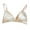 White, variant on Sports Bra with Padding Untied Cup Lace Triangle Cup Underwear Women's Thin Style No Steel Ring Bra