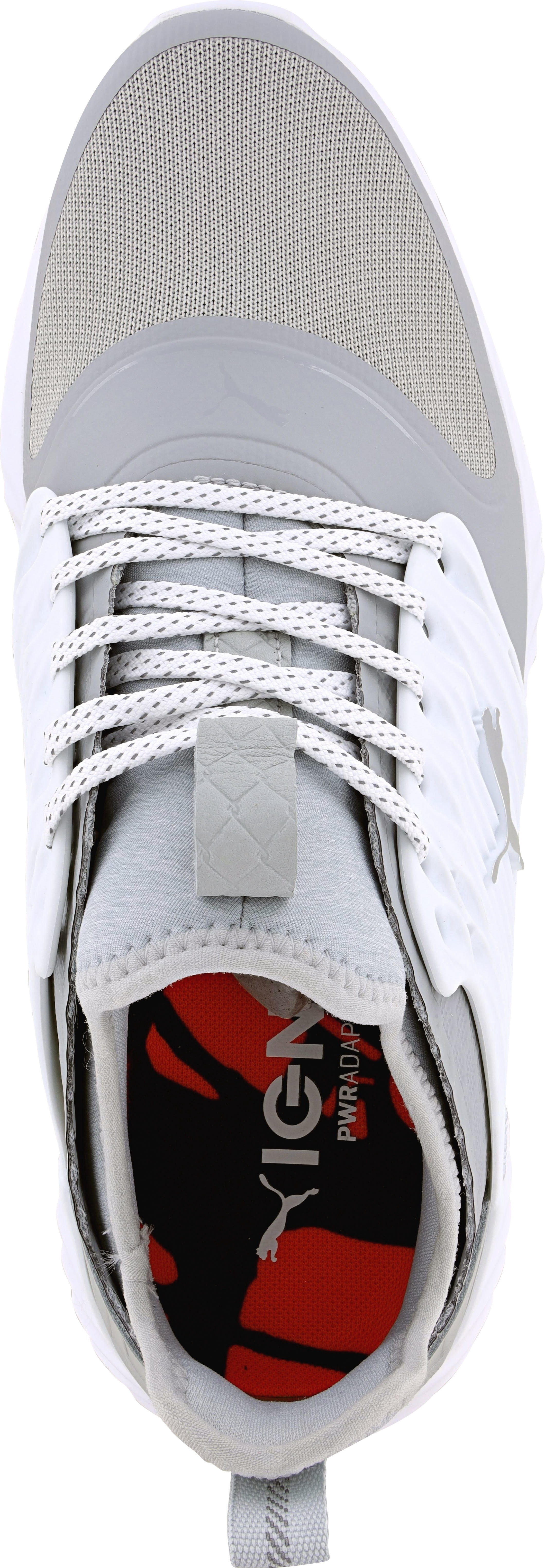 NEW Mens Puma Ignite PWRADAPT Caged Golf Shoes High Rise/Silver