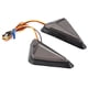 thumbnail image 4 of Luz de señal para motocicleta, 2 piezas, luz de señal triangular LED en forma de L universal, luz indicadora LED de respuesta rápida, 4 of 9