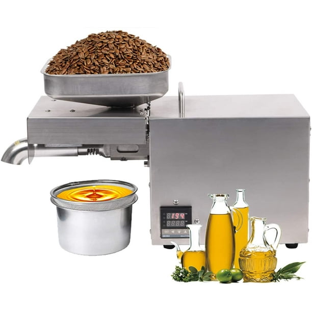 Oil Press Machine 1500W Cold/Hot/Frying&Hot Press ...