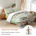 thumbnail image 7 of Christmas Green Bedding Duvet Cover Set Queen Size 4 Pieces Dwarf Elf Soft Twill Plush Quilt Cover, Include 1 Duvet Cover 1 Flat Sheet And 2 Pillow, 7 of 7