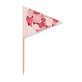 thumbnail image 1 of Roses en Forme de Cœur Cure-Dents de la Saint-Valentin Triangle Drapeau pour Cupcakes, 1 of 3