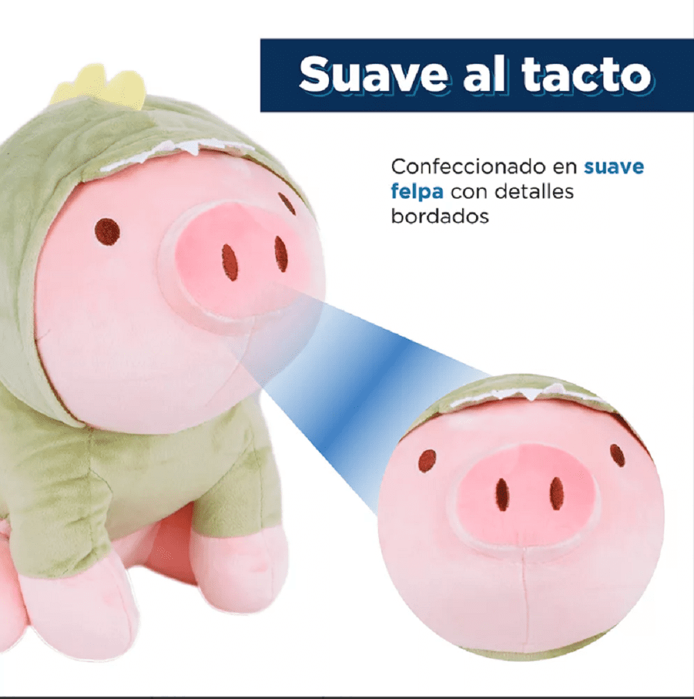 stuffed animal miniso cerdito dinosaurio