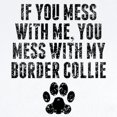 thumbnail image 2 of CafePress - You Mess With My Border Collie Body Suit - Long Sleeve Cotton Baby Bodysuit, 2 of 4