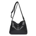 thumbnail image 4 of Bolso de piel lavada para mujer, estilo coreano, bolso de hombro de piel suave, gran capacidad, para mujer de mediana edad, 4 of 6
