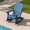 Navy, variant on Adirondack Rocking Chair Set of 2 with Retractable Ottoman, 4-in-1 HDPE Wood Texture Adirondack Rocker Patio Rocking Chair for Patio, Porch, White