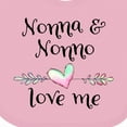 thumbnail image 4 of Inktastic Nonna and Nonno Love Me Heart Grandchild Boys or Girls Baby Bib, 4 of 4