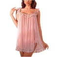 thumbnail image 2 of XIAONU Womens Lace Nightgown Sheer Design Sleep Dress Nightwear, 2 of 4