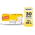 thumbnail image 1 of Glad White Garbage Bags - Tall 45 Litres -, 1 of 6