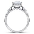 thumbnail image 2 of Oryn Jewel 1.6 Ct Princess Cut Lab Created Diamond Solitaire Ring for Women - Butterfly and Bee Vine Twist Design Engagement Ring in 14K White Gold Over - Wedding or Engagement Ring for Women, 2 of 6