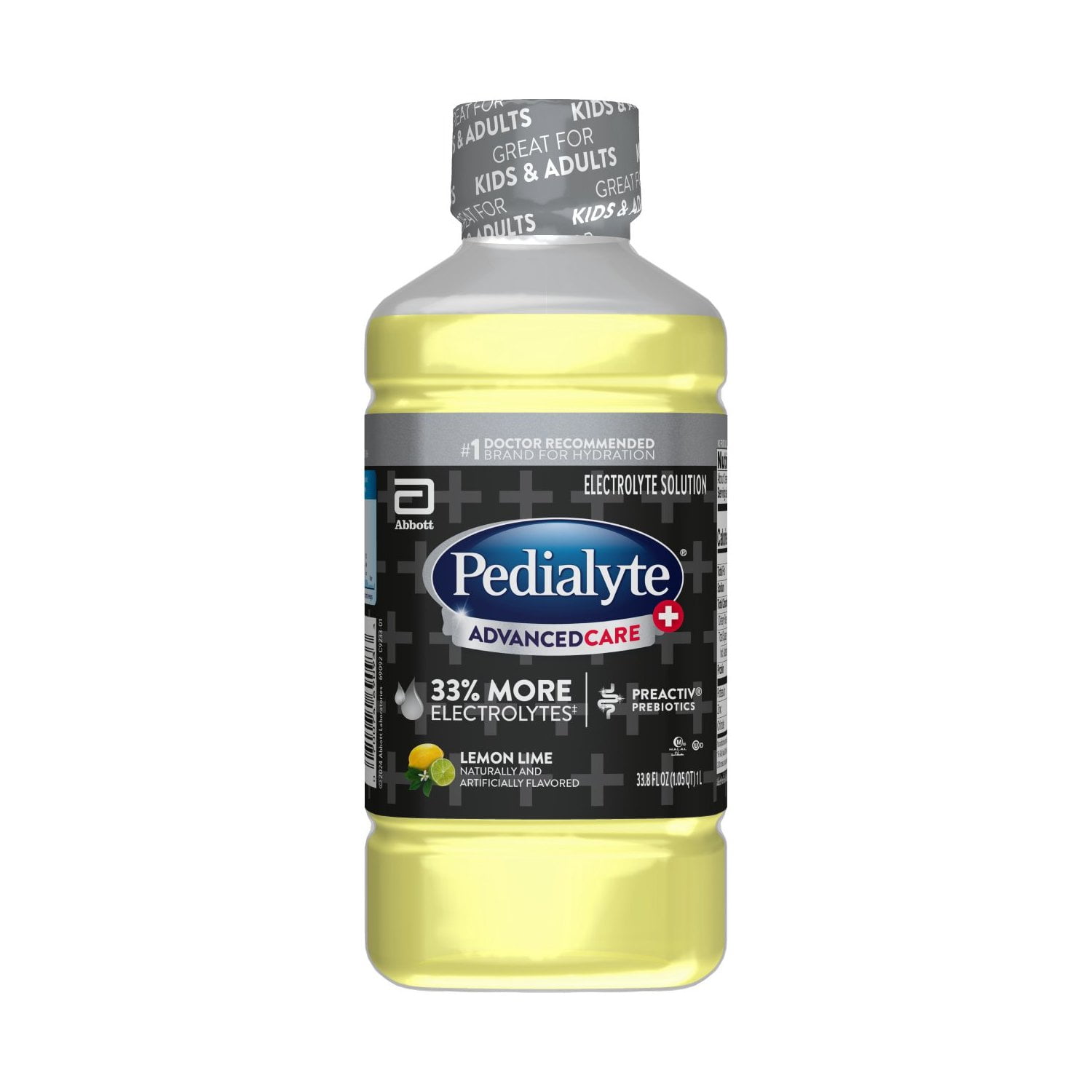 Pedialyte Electrolyte Drink Kiwi Berry Mist 1 Liter with 3x