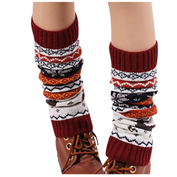 Babysbule Socks for Women Ladies Adult Leg Sets Pile Of And Winter Keep Warm Wool Sock Knitting Foot Cover