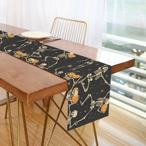 Yayeee Table Runner 70 inches Long Home Kitchen Dinning Party Decoration, Halloween Dancing