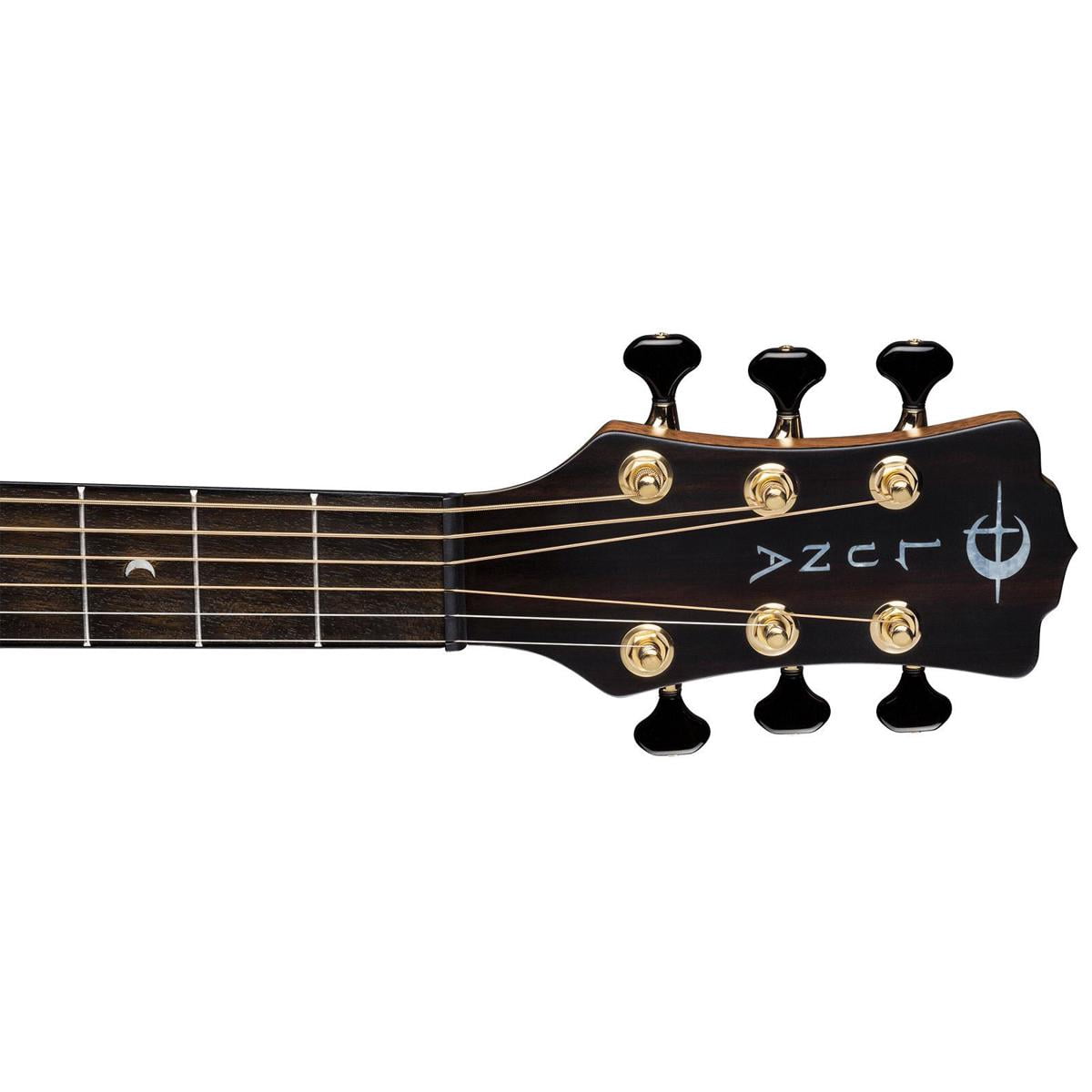 Luna Art Recorder All Solid Wood Dreadnought 6-String Guitar, 21 Frets, 'C' Shape Neck, Rosewood Fretboard, Satin Natural