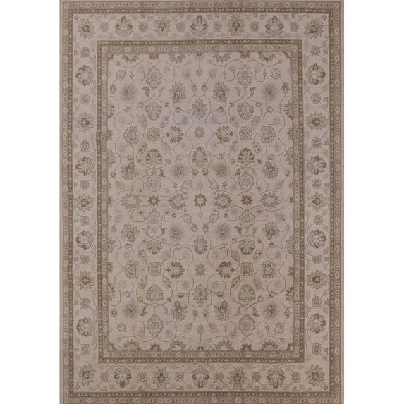 Ahgly Company Machine Washable Indoor Rectangle Industrial Modern Dark Almond Brown Area Rugs, 2' x 4'