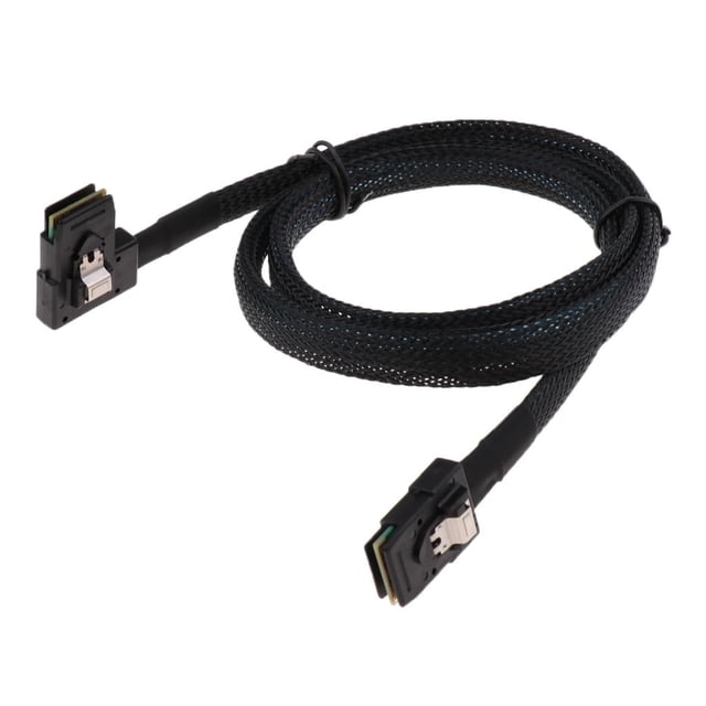 Cable HDD trenzado 1xInterno Mini SAS (SFF-8087) 36Pin Cable De ángulo A SFF 8087