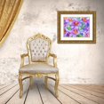 thumbnail image 3 of Gulin, Sylvia 18x15 Gold Ornate Wood Framed with Double Matting Museum Art Print Titled - Washington State-Sammamish-Painted tongue flowering during the summer months design and pattern, 3 of 4
