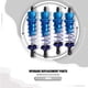 thumbnail image 4 of Vogacara Paquete de 4 1/10 coches de control remoto amortiguador delantero trasero ajustable actualización reemplazar pieza conjunto Kits de construcción modelo Azul claro, 4 of 6