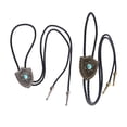 thumbnail image 3 of lionlar Cravate Rétro Turquoise Bolo Amérindienne Inde Cravate Cowboy Bronze Ancien, 3 of 9