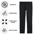 thumbnail image 3 of Boys Flat Front School Uniform Pants (3-Pack) (Big Boys), 3 of 5