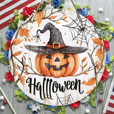 

Clearance Deals! NQWZTIU Halloween Pumpkin Door Sign Wall Decor Hanging Decoration Halloween Wall Decor Pendant For Home Decor Features: for Halloween Ornament