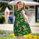 thumbnail image 5 of Fotbe Cat St Patrick's day Vestido de Dormir para Niñas de 3 a 10 Años, Mangas Cortas, Estilo Princesa, Pijama Camisón con Mangas Voladas-XX-Large, 5 of 6
