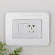 thumbnail image 4 of Pegatina decorativa para interruptor, cubierta protectora, luz de lujo, moderna, simple, de color sólido, placa de aluminio acrílico, marco de enchufe, 4 of 6