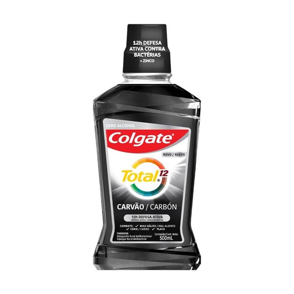 Enjuague bucal Colgate Total 12 Carbón 500 ml