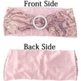 thumbnail image 3 of Zukuco Sequin Strech Chair Bands Chair Sashes One-Sided Sequin Wedding Party Event Decoration (Rose Gold, 5PCS), 3 of 6
